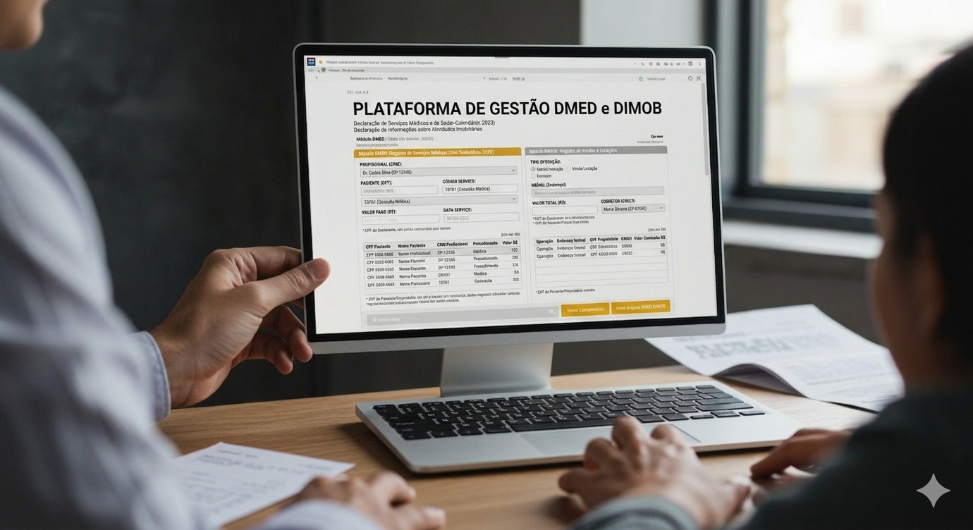 Sistema Tax Gold DMED e DIMOB para declarações da Receita Federal